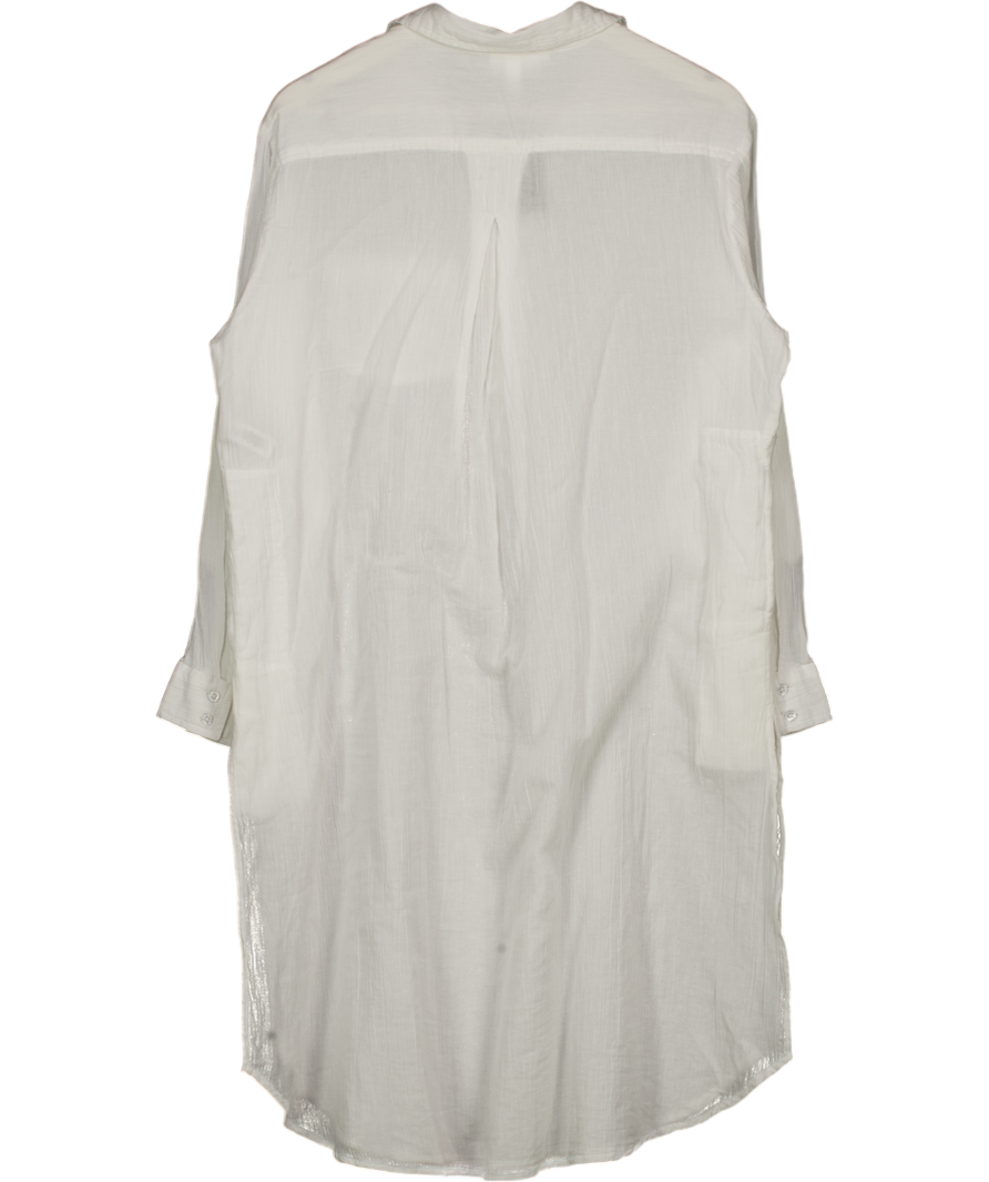 SEA LEVEL AUSTRALIA 100% Cotton Vacation Beach Shirt - White UK S