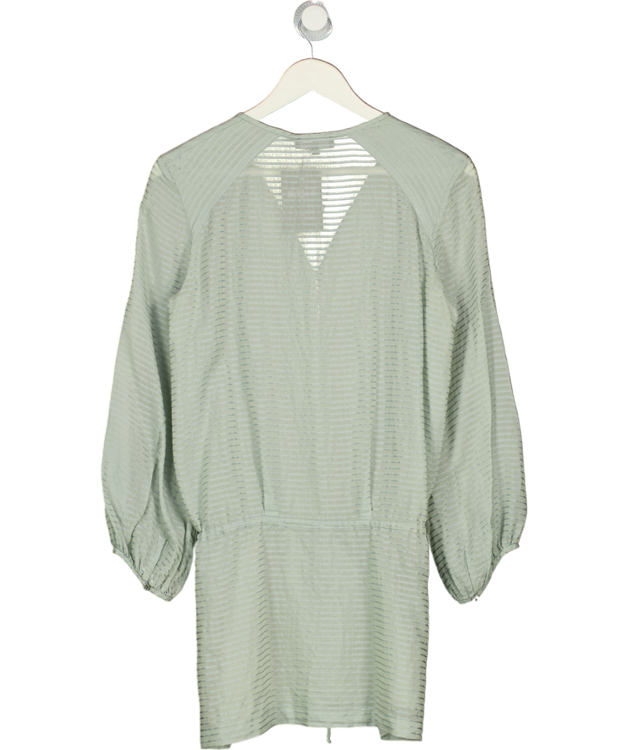 Étoile Isabel Marant Green Cotton-blend Minidress Sz1 UK S