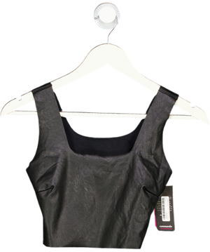 Commando Black Faux Stretch Tank Top UK S