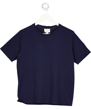 SEZANE Navy Blue Cotton T-shirt UK S