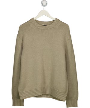 ARKET Beige Heavy Knit Wool Blend Jumper UK M
