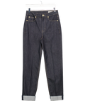 M&S Blue Harper Cigarette Smart Jeans - Long Length UK 8