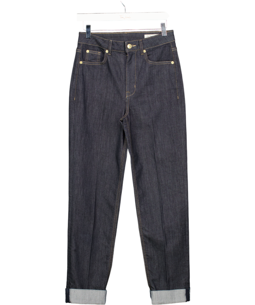 M&S Blue Harper Cigarette Smart Jeans - Long Length UK 8