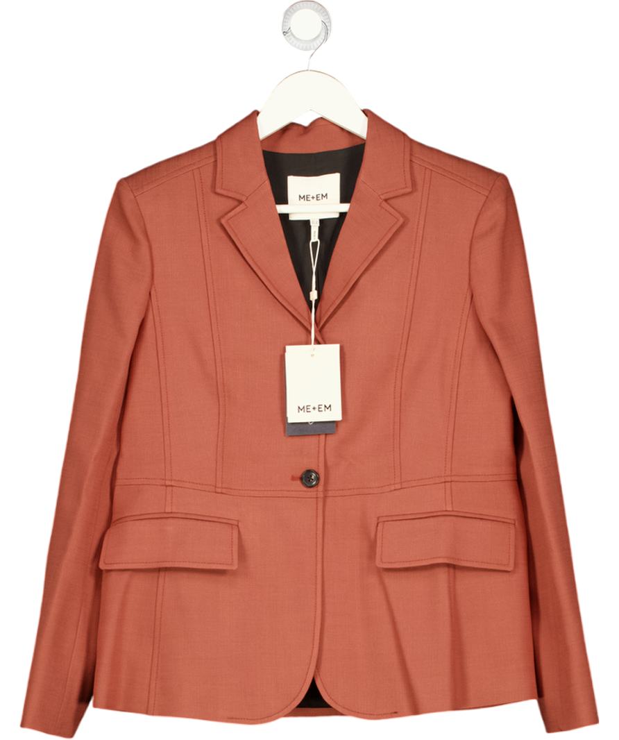 ME + EM Rosewood Pink Slim Contour Blazer UK 12