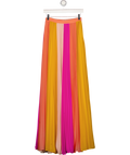 AMUR Multicoloured Pleated Maxi Skirt Sz0 UK 4