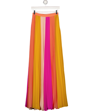 AMUR Multicoloured Pleated Maxi Skirt Sz0 UK 4