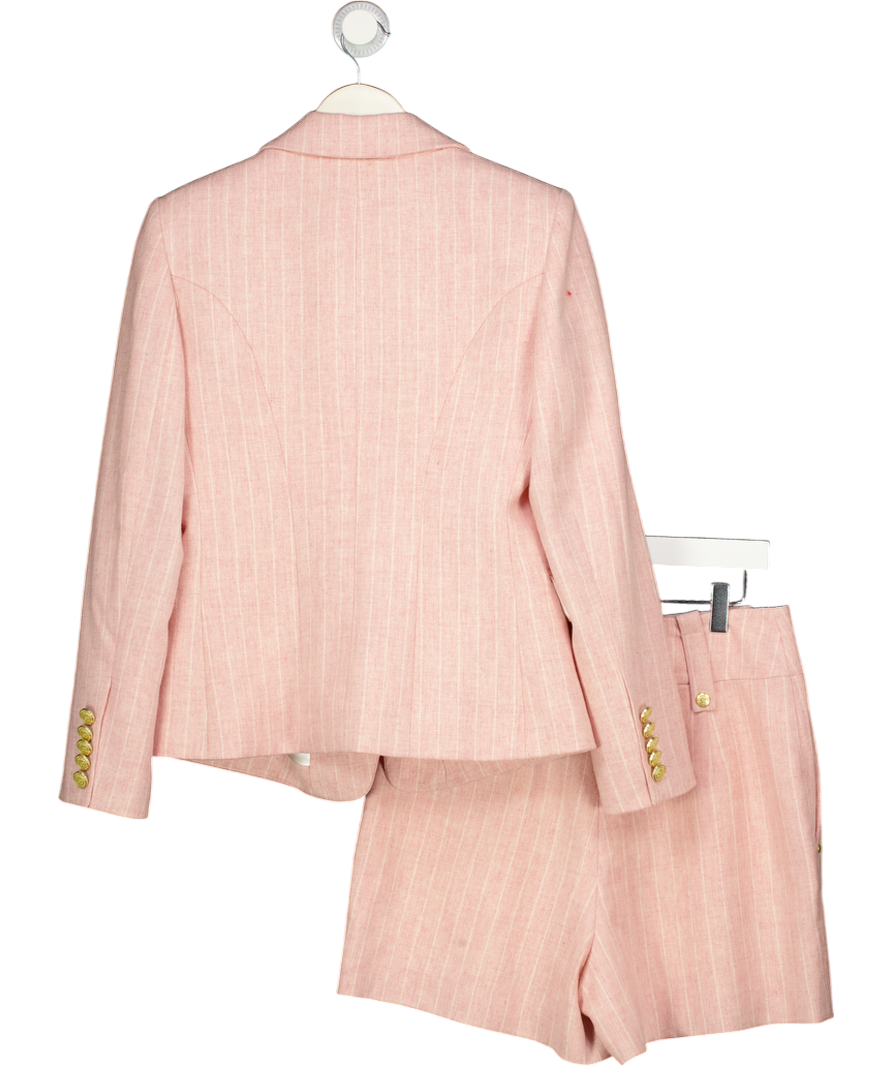 HOLLAND COOPER Knightsbridge Wool  Blazer Pink Chalk Pinstripe UK 10
