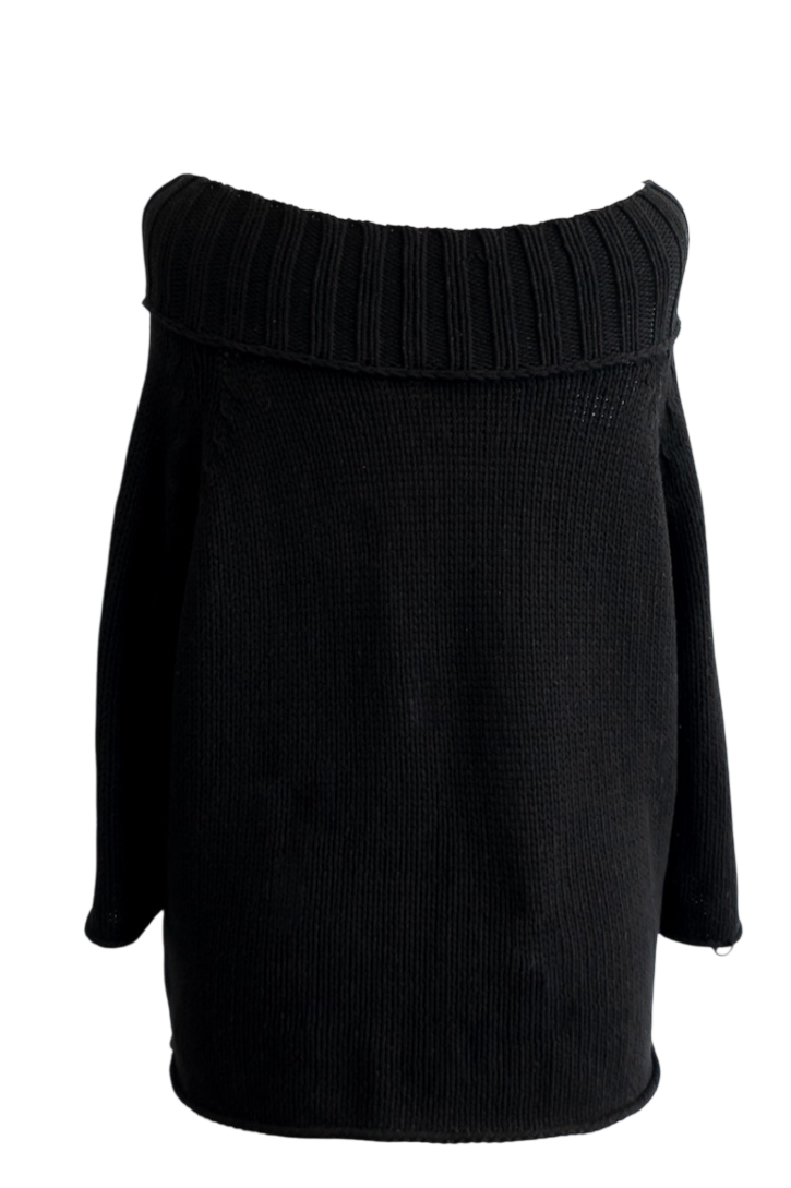 Annette Gortz Black Silk Blend Knitted Sweater UK