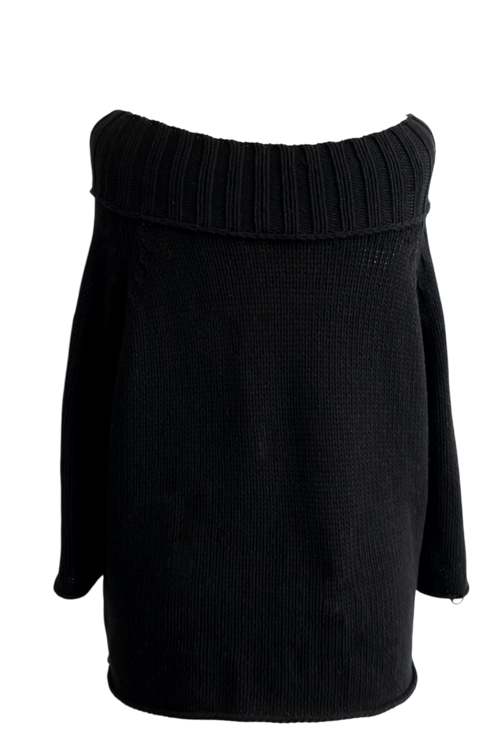 Annette Gortz Black Silk Blend Knitted Sweater UK