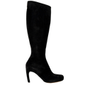 DRIES VAN NOTEN Black Suede Knee-high Boots UK 4 EU 37