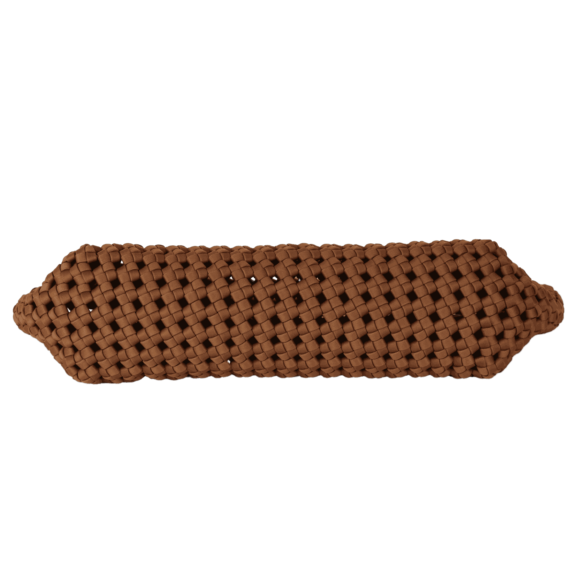 REISS Brown Tan Nadine Woven Clutch Bag