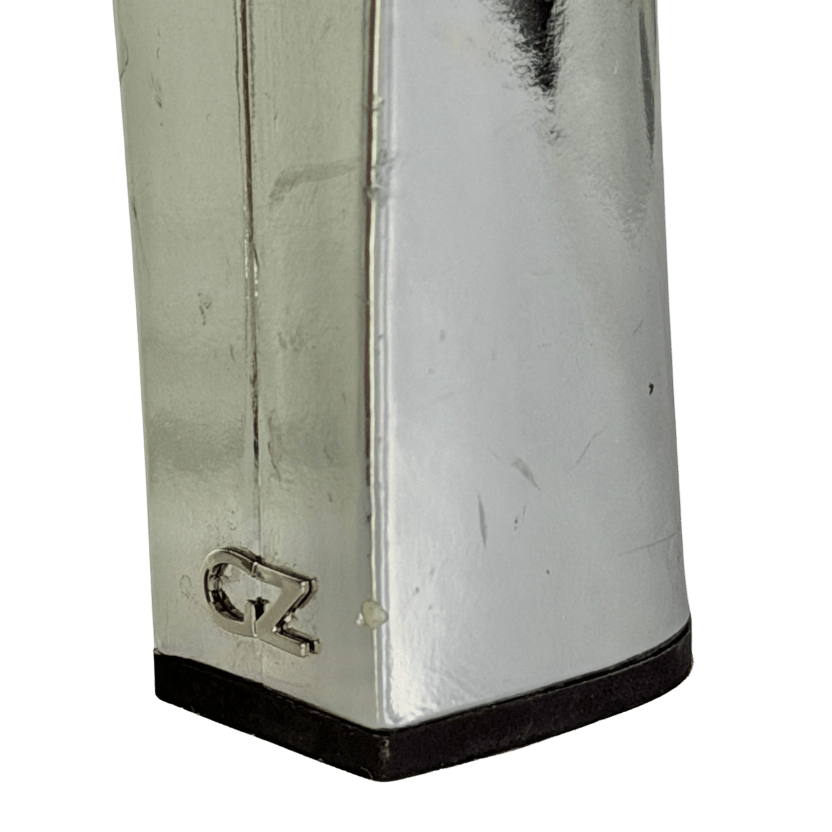 Giuseppe Zanotti Silver Flavienne Mirrored-leather Platform Sandals UK 8 EU 41 👠