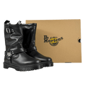 DR MARTENS Anistone Hi Unisex - Cowboy/biker Boots - Black Leather UK 9 EU 43 👞
