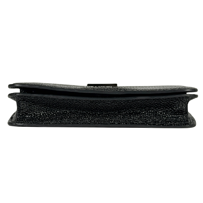 KARL LAGERFELD Black Wallet On A Chain Crossbody Bag