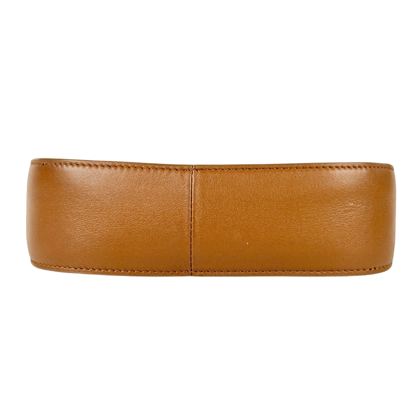 THE ROW Acorn Brown Half Moon Leather Shoulder Bag