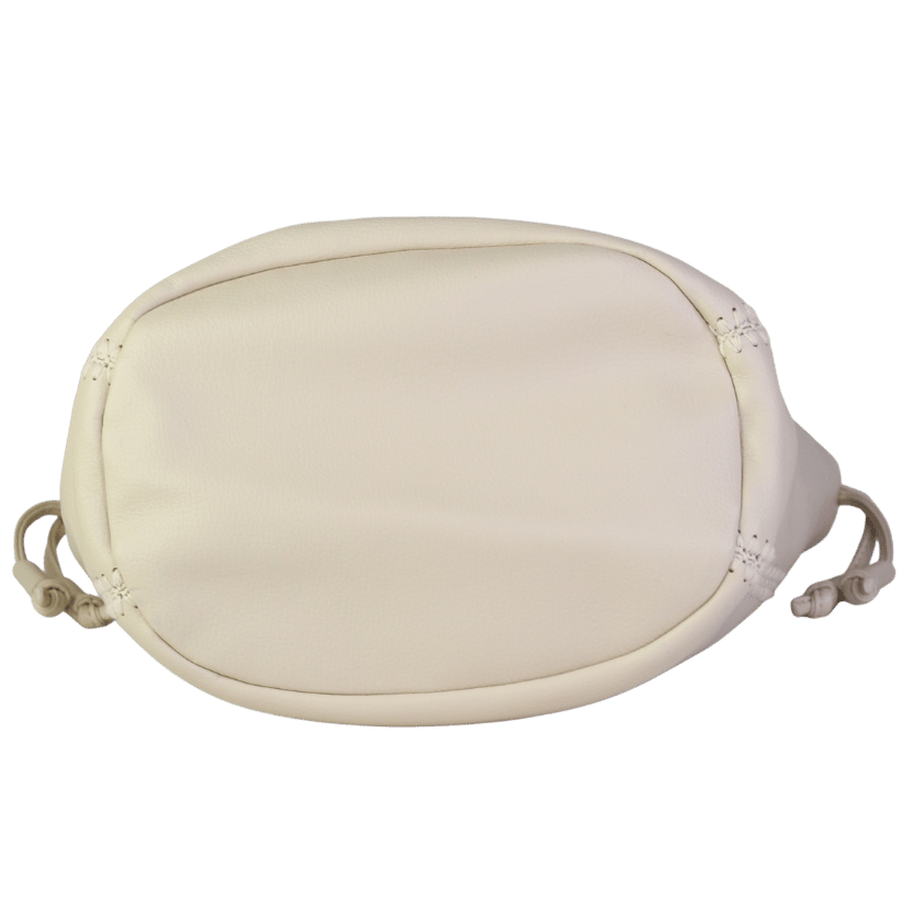 Tommy Hilfiger Cream TH Soft Bucket Bag