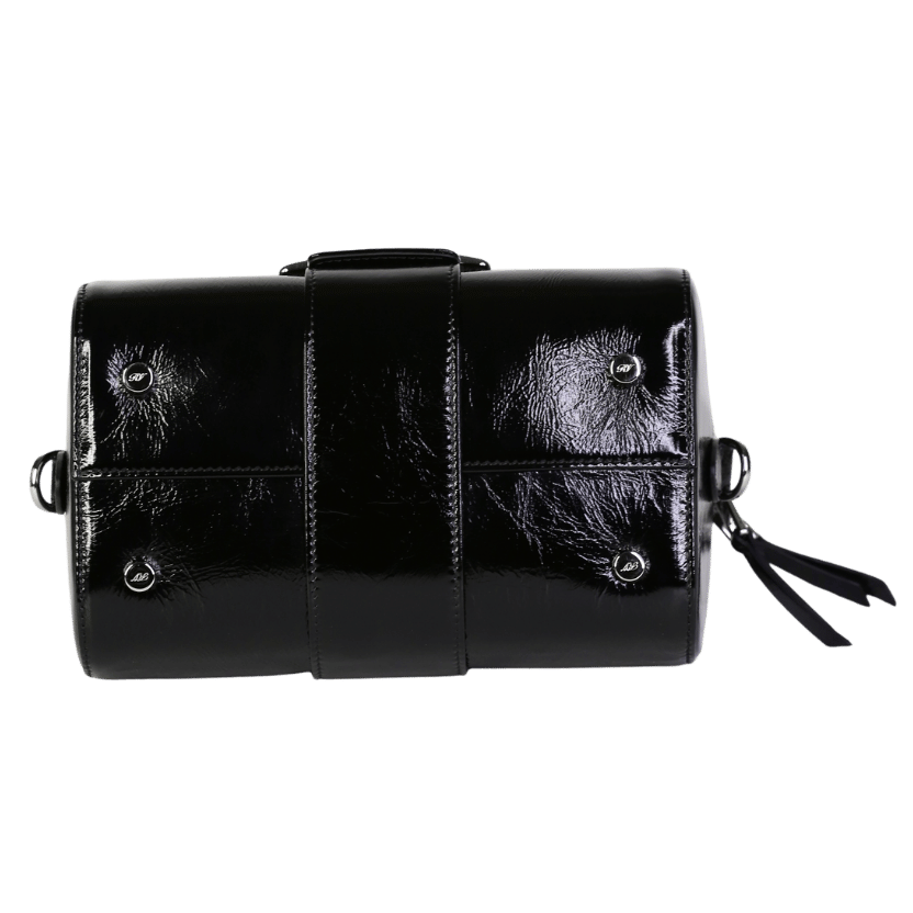 Roger Vivier Black Belle Vivier Bag In Patent Leather Mini