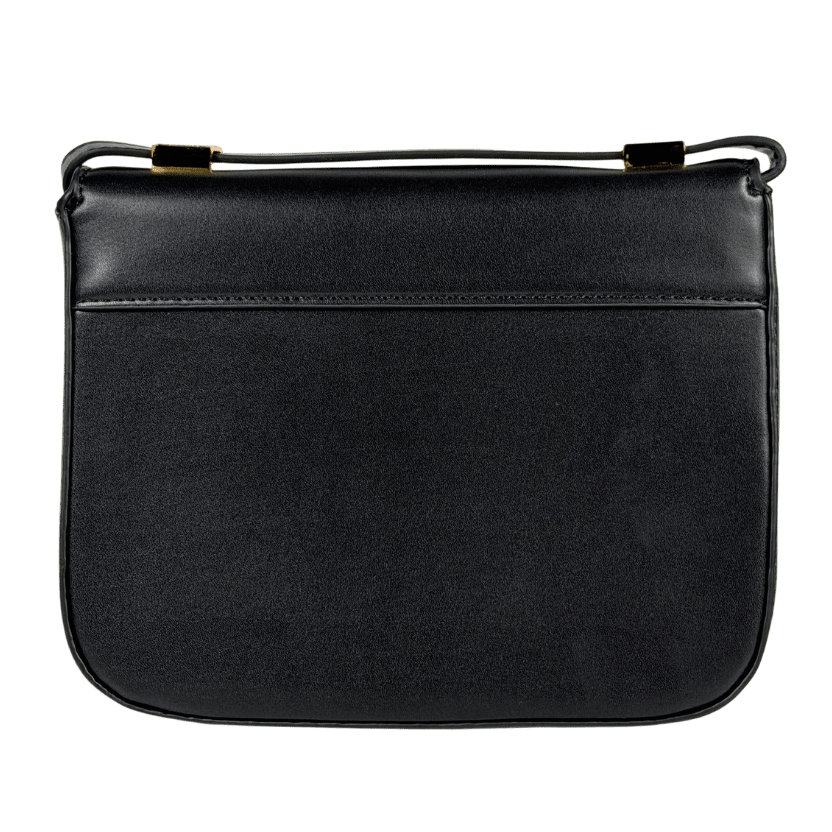 DEMELLIER LONDON The Vancouver Leather Handbag Smooth Black Leather