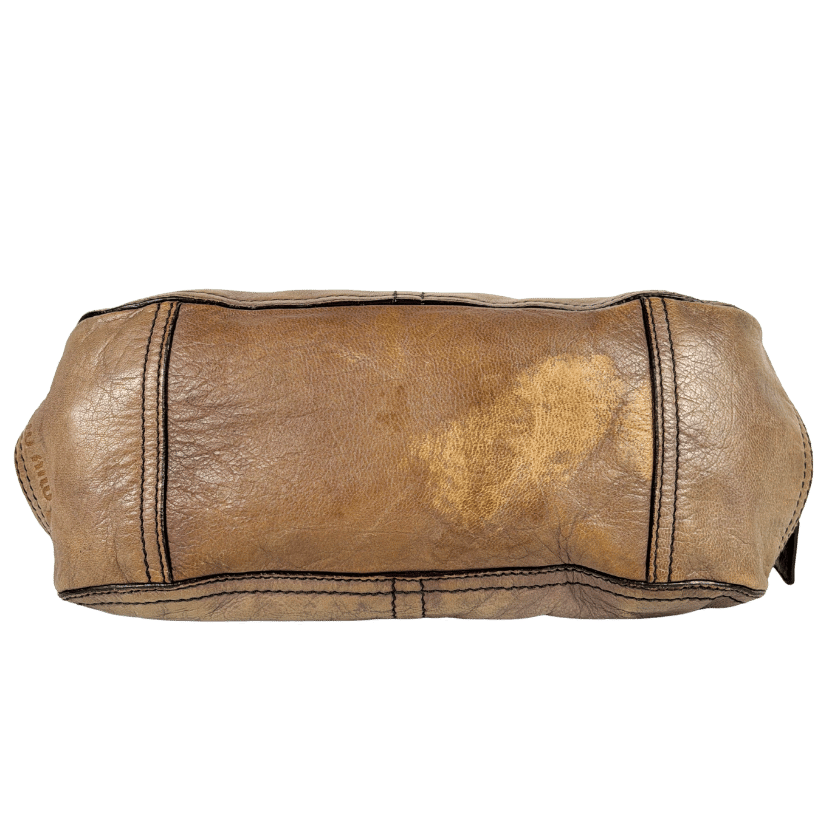 Miu Miu Brown Vintage Leather Shoulder Bag