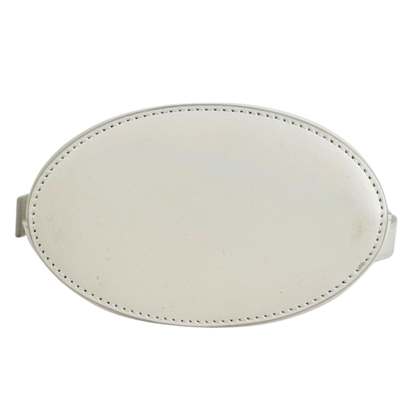 SIRIVANNAVARI Ivory White Smooth Leather Box Bag