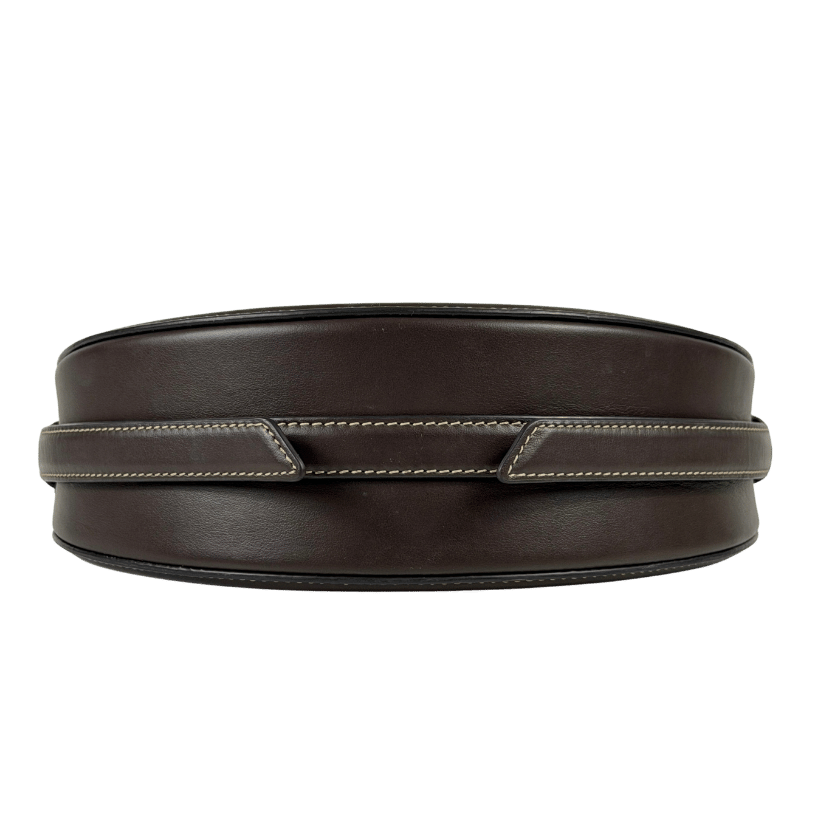 POLENE Numéro Dix Edition Smooth Brown Leather Crossbody Bag One Size