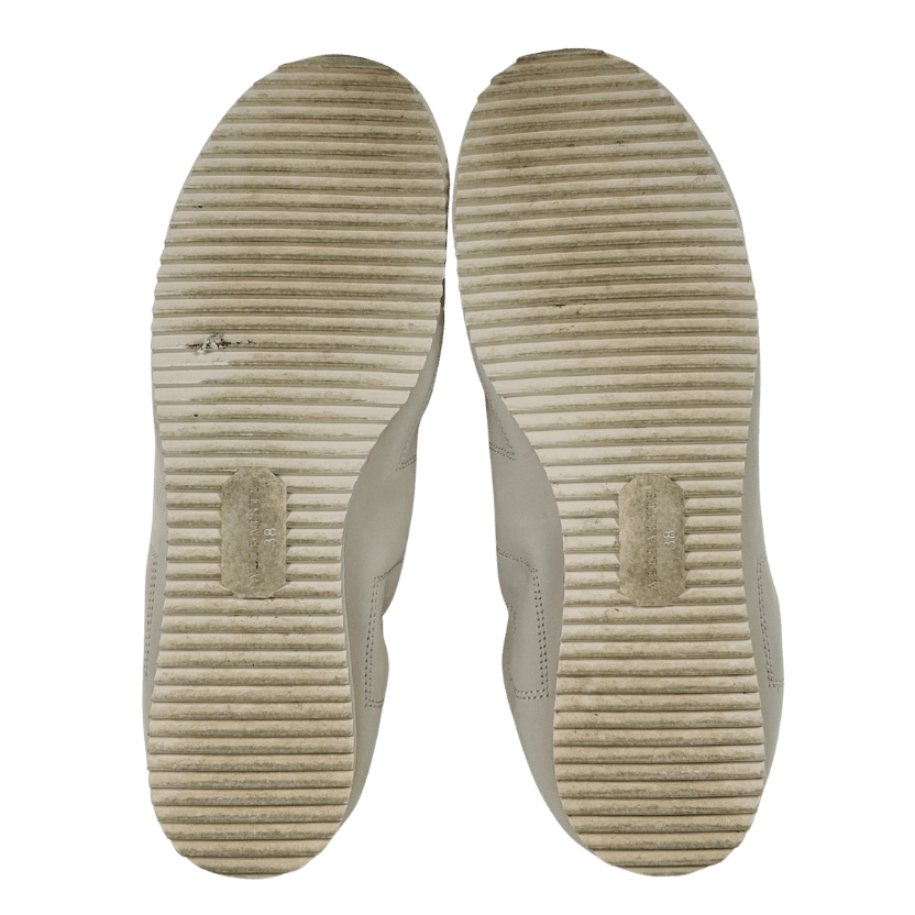 AllSaints Challk White Kenny Low Top Suede Trainers UK 5 EU 38