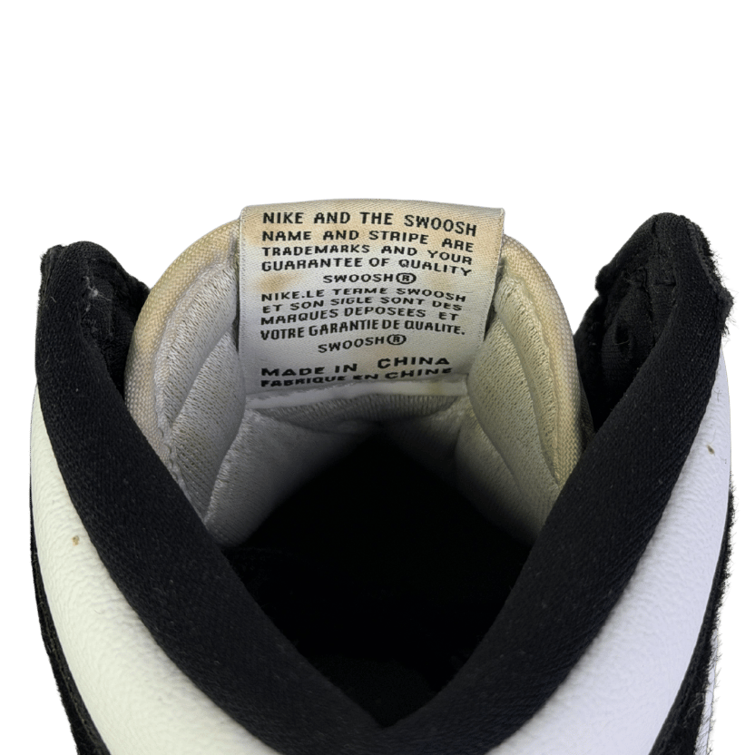 Black Fuzzy Jordan 1 'panda' high top Trainers UK 6 EU 39 👠