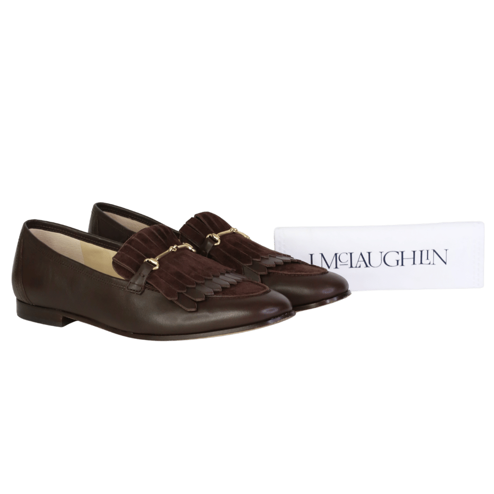 J. Mclaughlin Brown Arlie Leather Loafers US9.5 UK 7.5 EU 40.5 👠