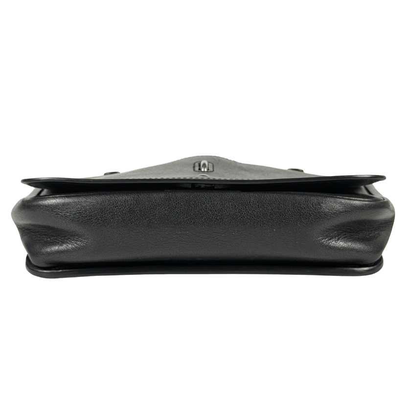 SAINT LAURENT Black Leather Medium Charlotte Messenger Bag