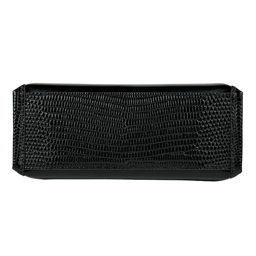VERAFIED NEW YORK Black Lizard Café Mini Bag