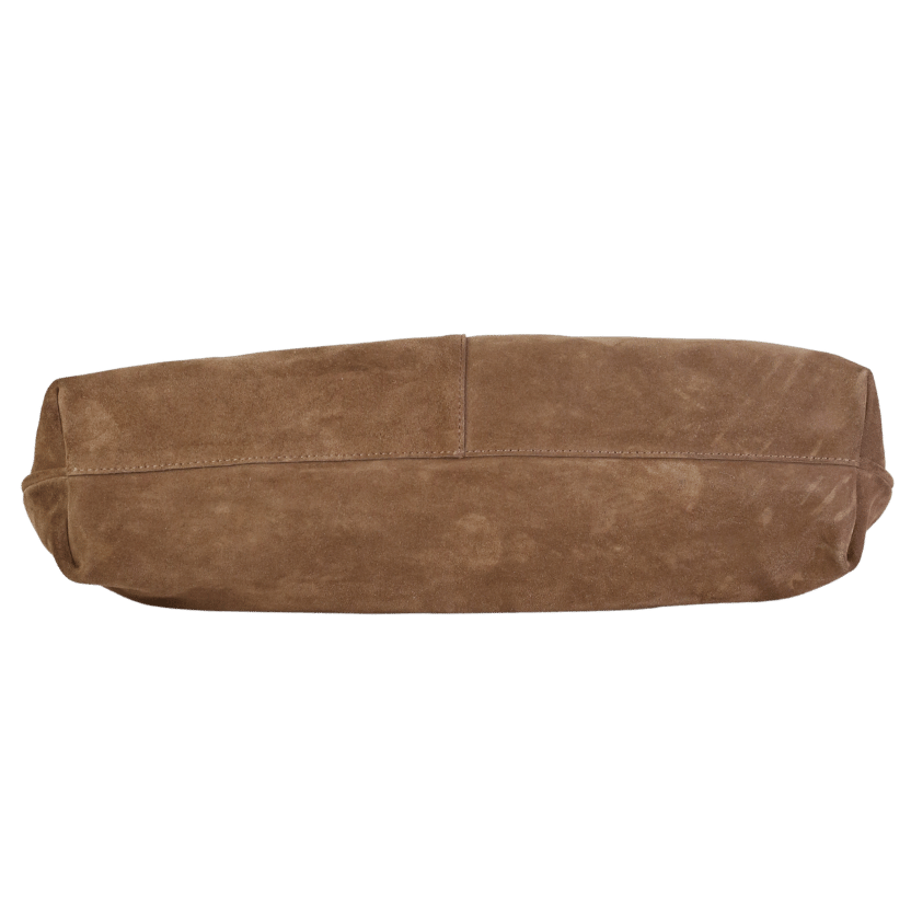 & Other Stories Beige Cognac Large Suede Tote Bag One Size