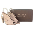 Carvela Pink Arabella Suede Sling-back Heels UK 4 EU 37 👠