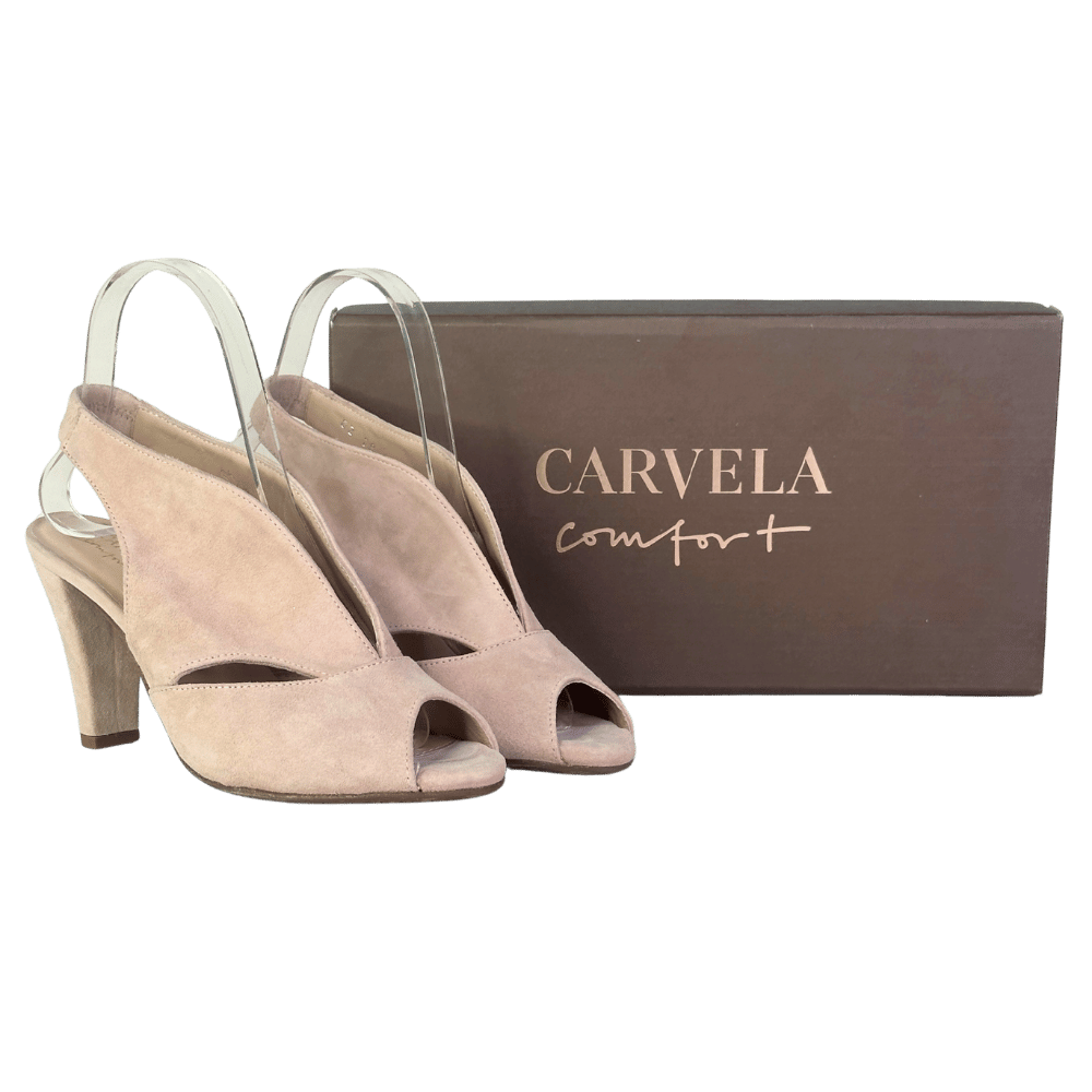 Carvela Pink Arabella Suede Sling-back Heels UK 4 EU 37 👠