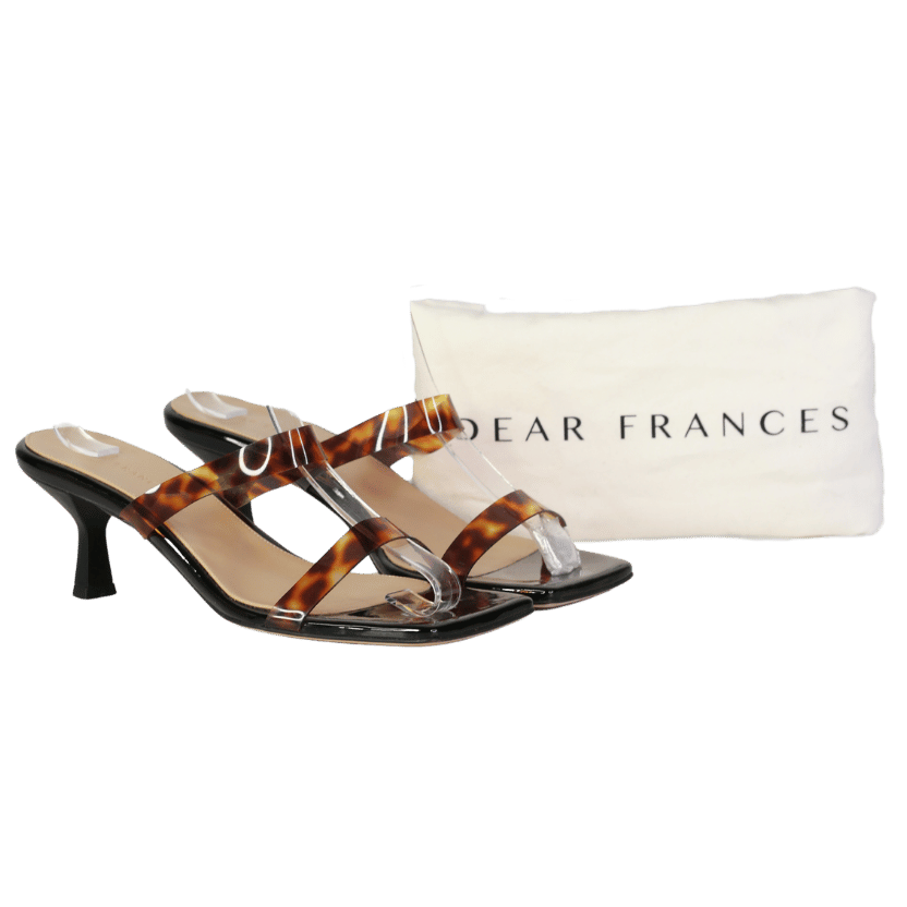 Dear francis Black Rain Sandal UK 7 EU 40 👠