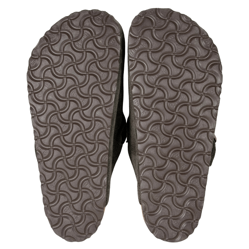 BIRKENSTOCK Brown Boston Shearling  Suede Leather UK 5 EU 38 👠