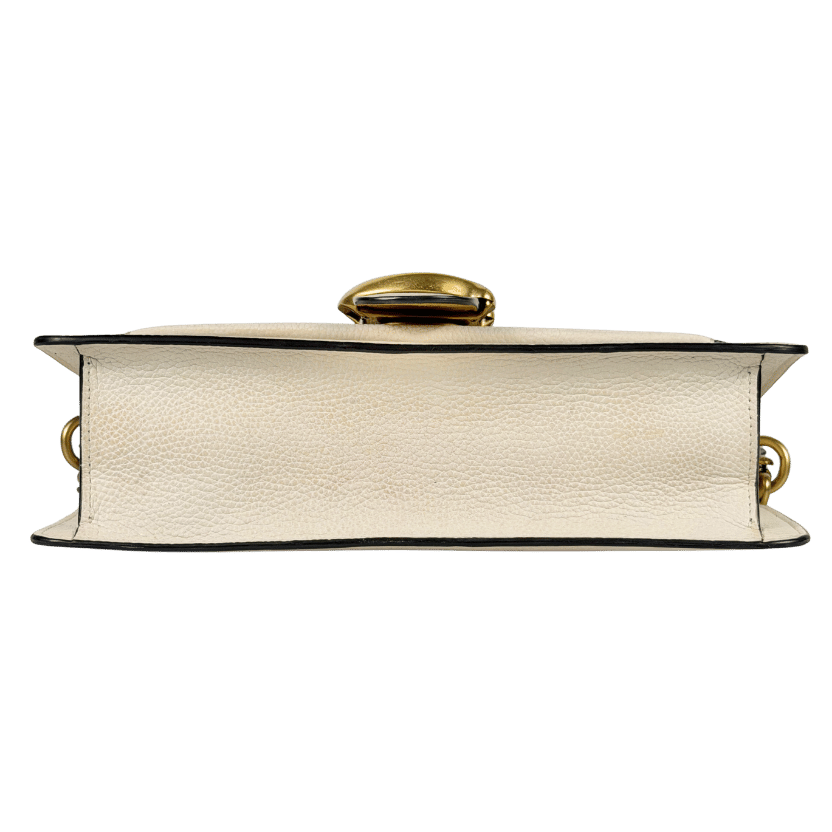 COACH Cream Pebbled Leather Tabby Shoulder Bag