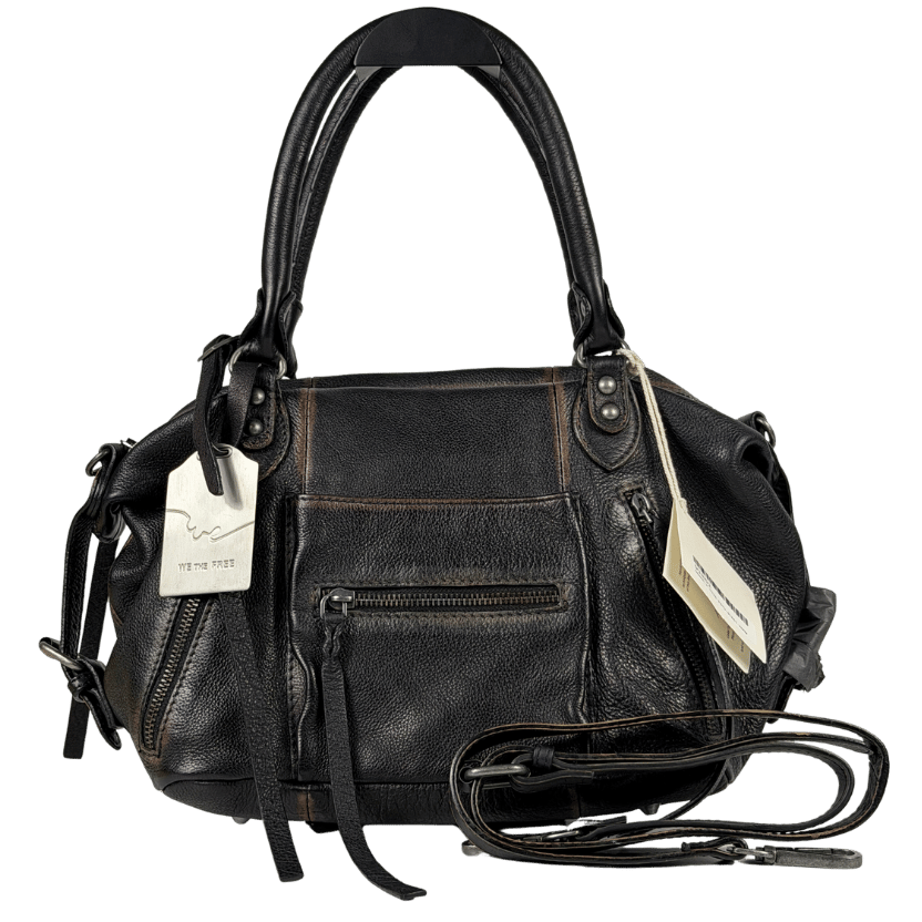 FREE PEOPLE Brown We The Free Baby Emerson Tote Bag One Size