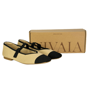 VIVAIA Sustainable Washable Brown Square-toe Mary Jane Flats UK 5.5 EU 38.5