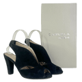 Carvela Black Arabella Suede Sling-back Heels UK 4 EU 37 👠