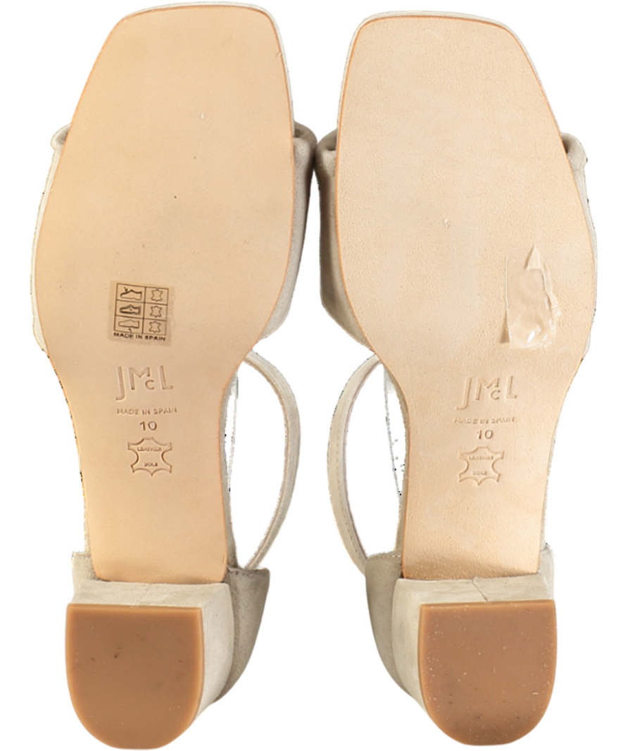 J McLaughlin Beige Krissa Suede Heel UK 8 EU 41 👠