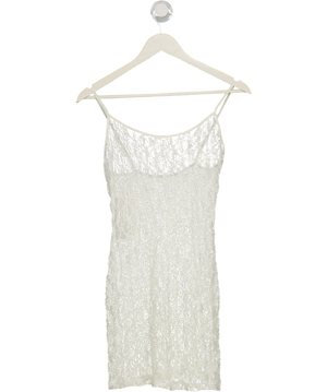 SWIM BY DI Short White Lace Dress UK S