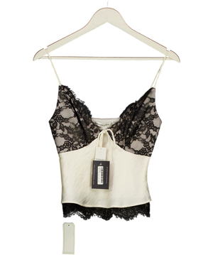 Abercrombie & Fitch Cream The A&f Bella Tie-front Cami Top UK XS