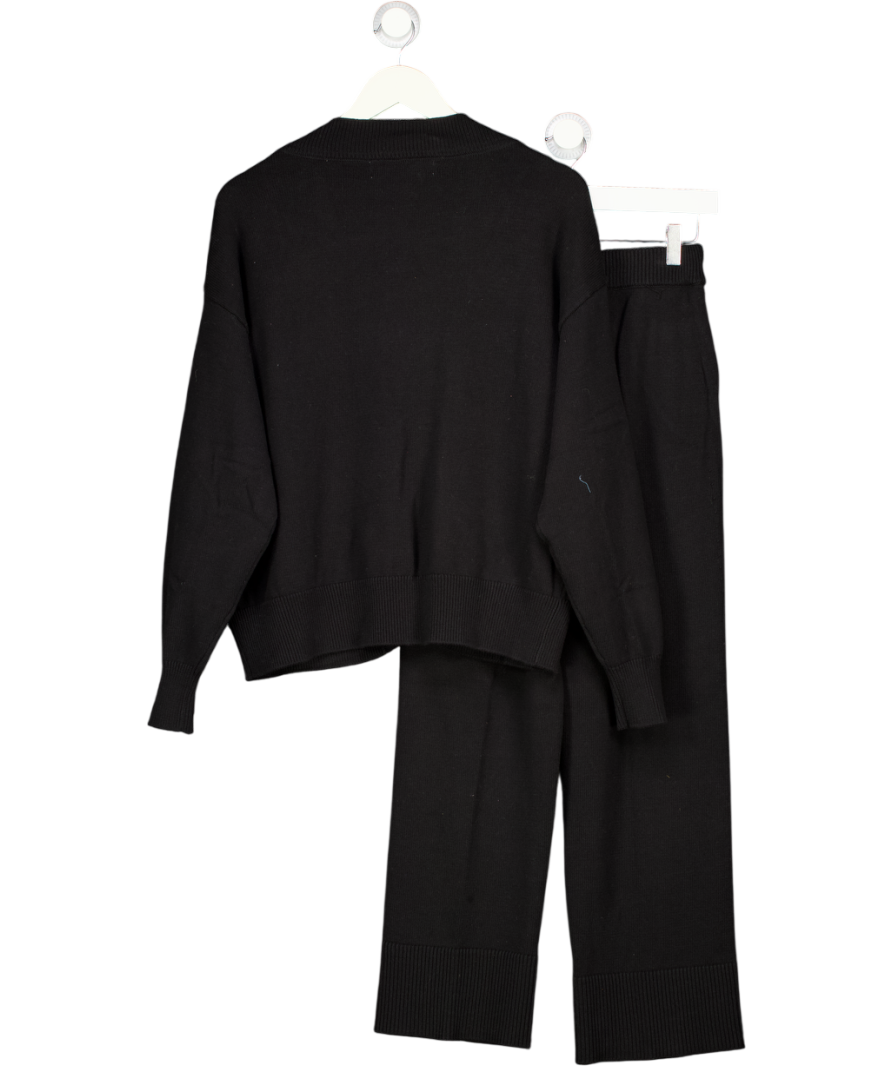 FREE PEOPLE Beach 2-piece Knitted Black Solar Sweater Lounge UK M