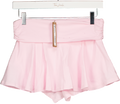 SKIMS Pink Cotton Jersey Foldover Mini Skort UK XS