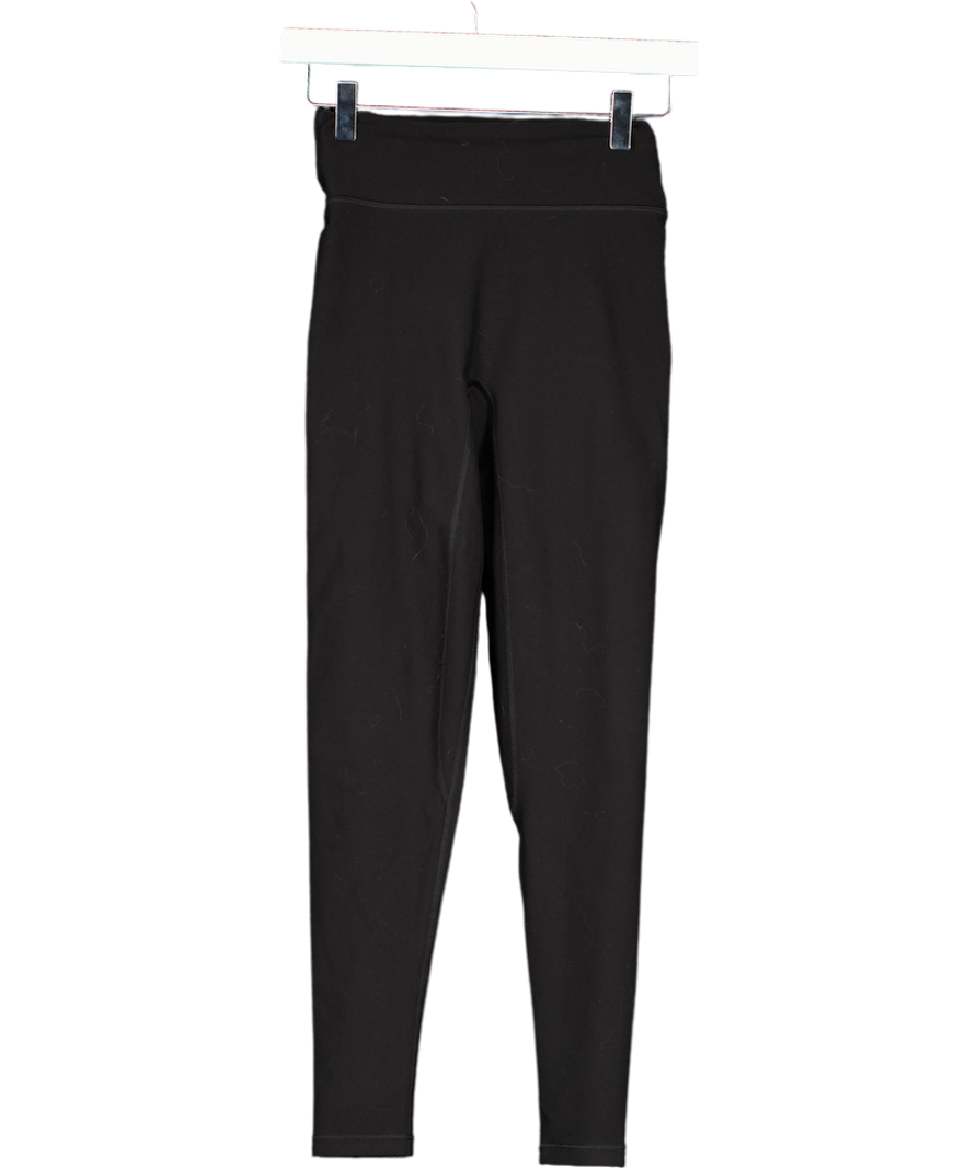 White Fox Go Getter High Waisted Leggings Black UK S
