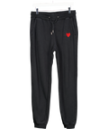 Made with love by Tom Daley Black Red Heart Embrioderd Joggers UK M