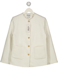 NA-KD Cream Tweed Oversized Blazer Jacket Eu34 UK 6