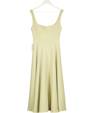 ODDMUSE Square Neck Midi Dress - Sage Green UK M