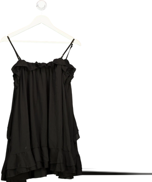 Urban Outfitters Black Lioness Ethereal Ruffle Cami Mini Dress UK S