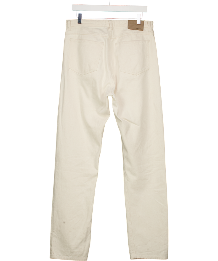 SUITSUPPLY Cream Ecru 100% Cotton  Denim Jeans 34/34 W34